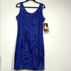 Jessica McClintock Blue Cocktail Dress Womens 7/8
